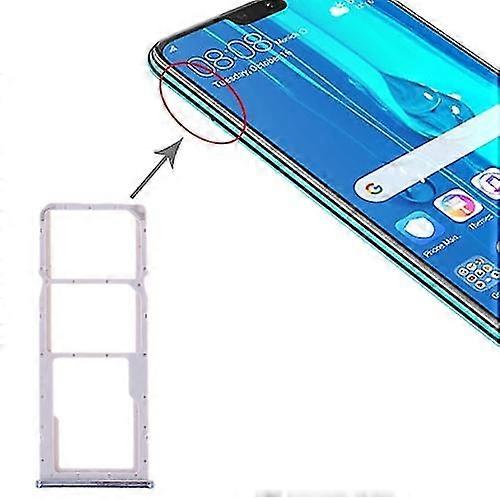 Sim Card Tray + Sim Card Tray + Micro Sd Card Tray For Huawei Y9 (2019)