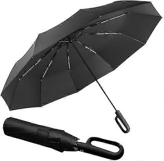 Extra Large Windproof Travel Folding Compact  Umbrella Automatic Open/Close,Lightweight Portable Umbrella