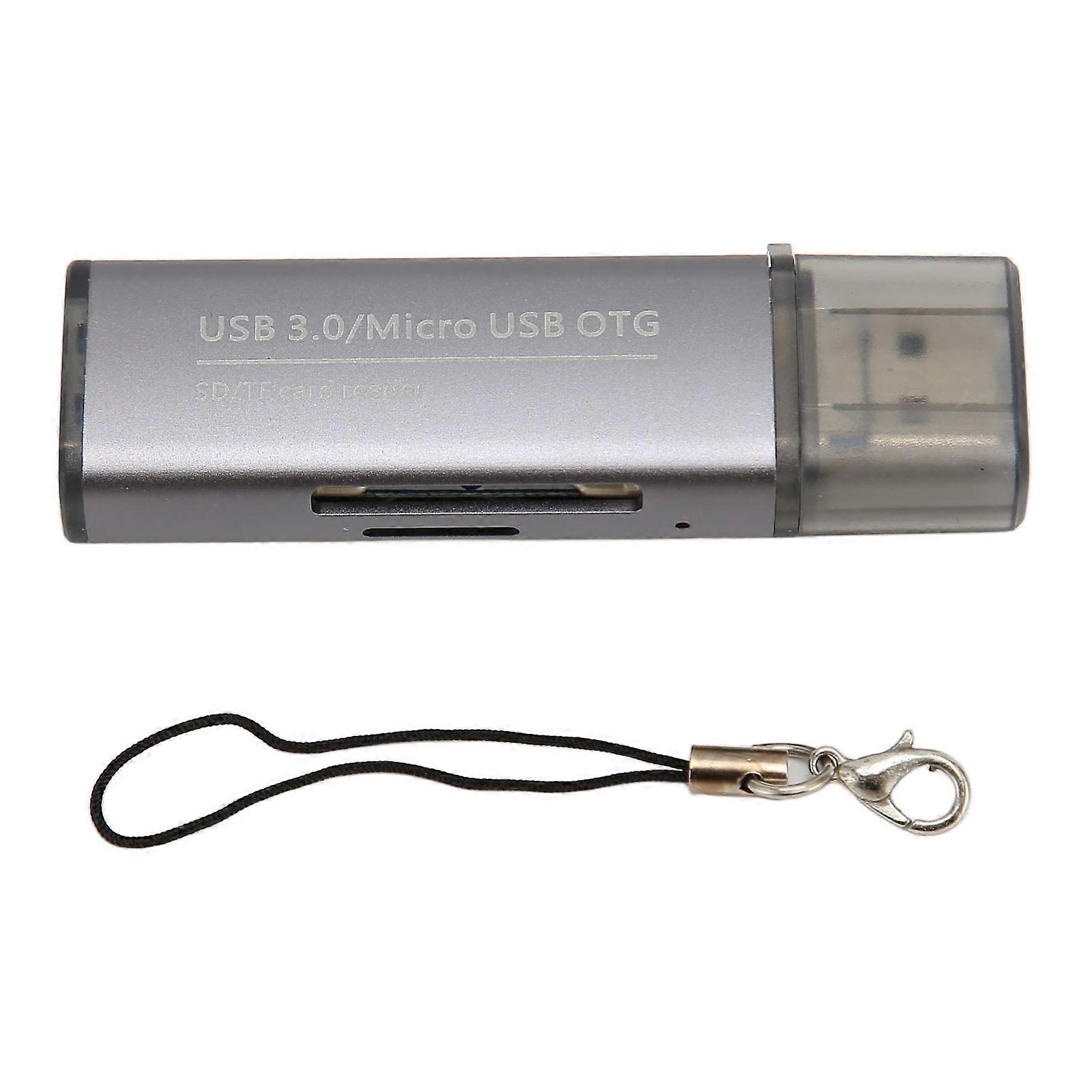 Memory Card Reader 5Gbps Transfer Rate 3 in 1 USB Type A 3.0 Male Female Micro USB Storage Card Reader