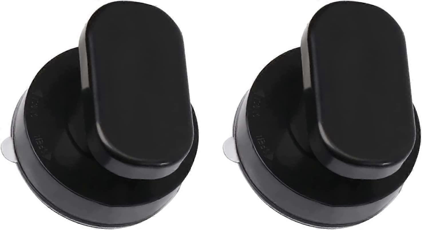 2 Stück Saugnapf-Türgriffe, Saugnapf-Griff, schwarz, Saugnapf-Griff, geeignet für Schrankglas
