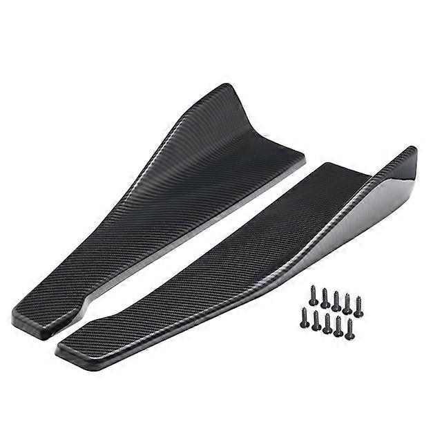 1 Pair Car Rear Bumper Lip Trim Protector Car Side Skirt Cover Car Corner Bumper Guards with screws Universal Fit