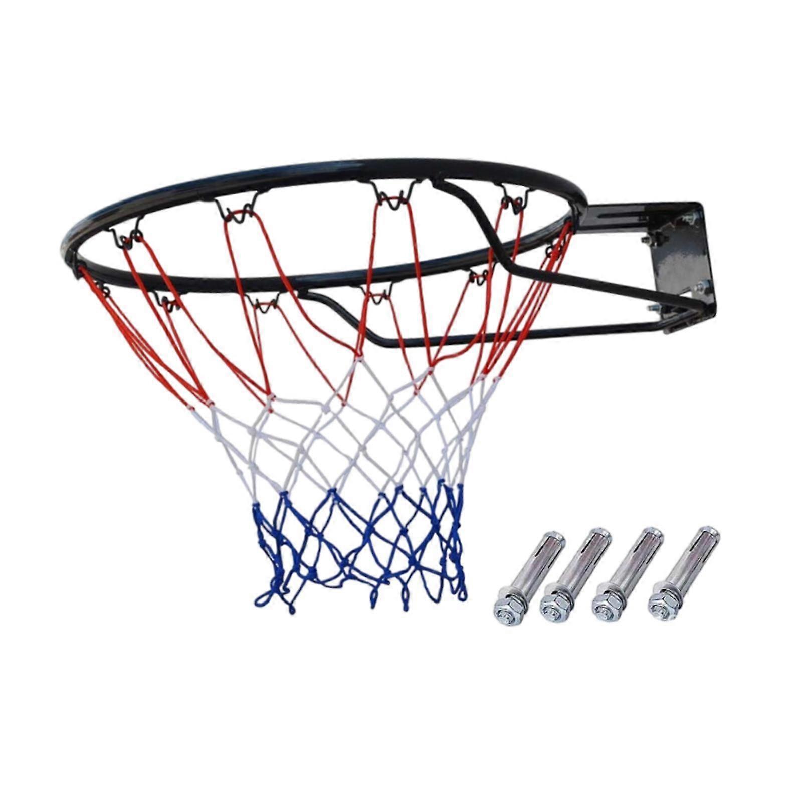 Aro de Basquete com Estrutura de Aço 17.7'' Universal Pendurado Aro de Basquete Preto