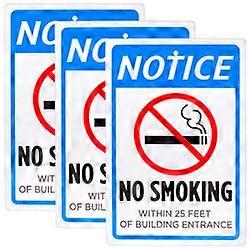 No fumar a 25 pies de la señal de entrada