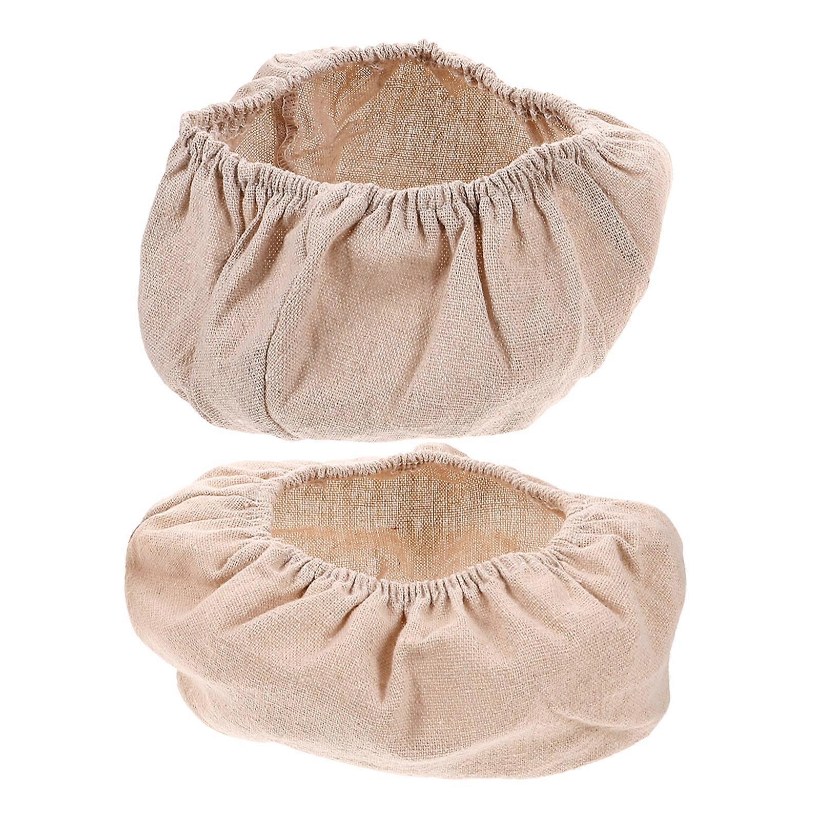 2pcs Bread Proofing Cover Baking Dough Banneton Liner Cloth Bread Basket Liner (20*8 and 21*15)