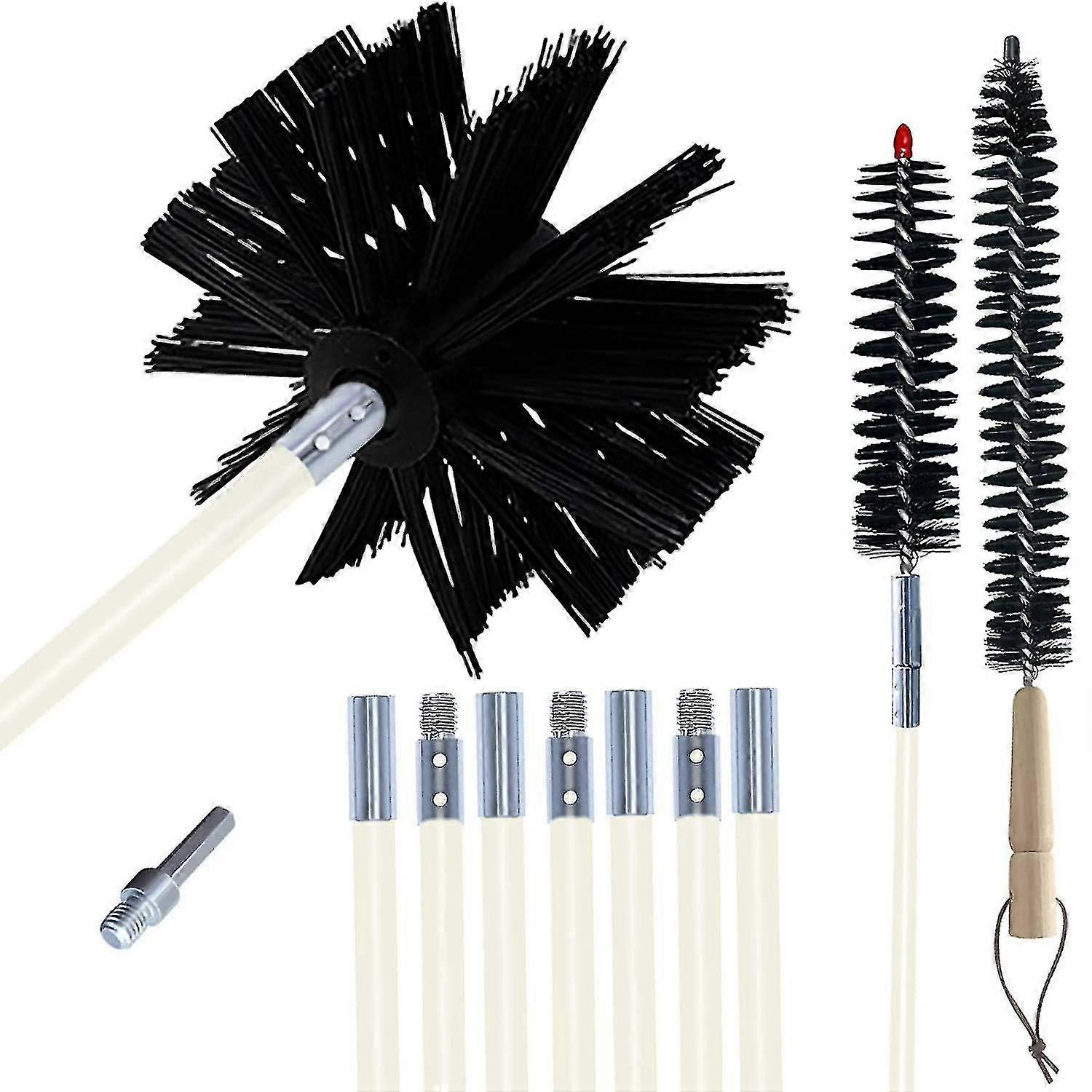Nylon Chimney Cleaning Brush,chimney Sweeping Tool And Rods Kit-dry