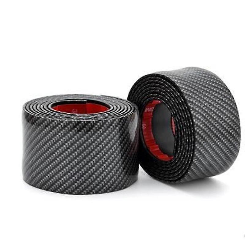 Motor Vehicle Parts Universal Car Stickers 5D Carbon Fiber Rubber Styling Door Sill Protector Bumper Strip Car Front Bumper Lip Carbon Fiber Rubber