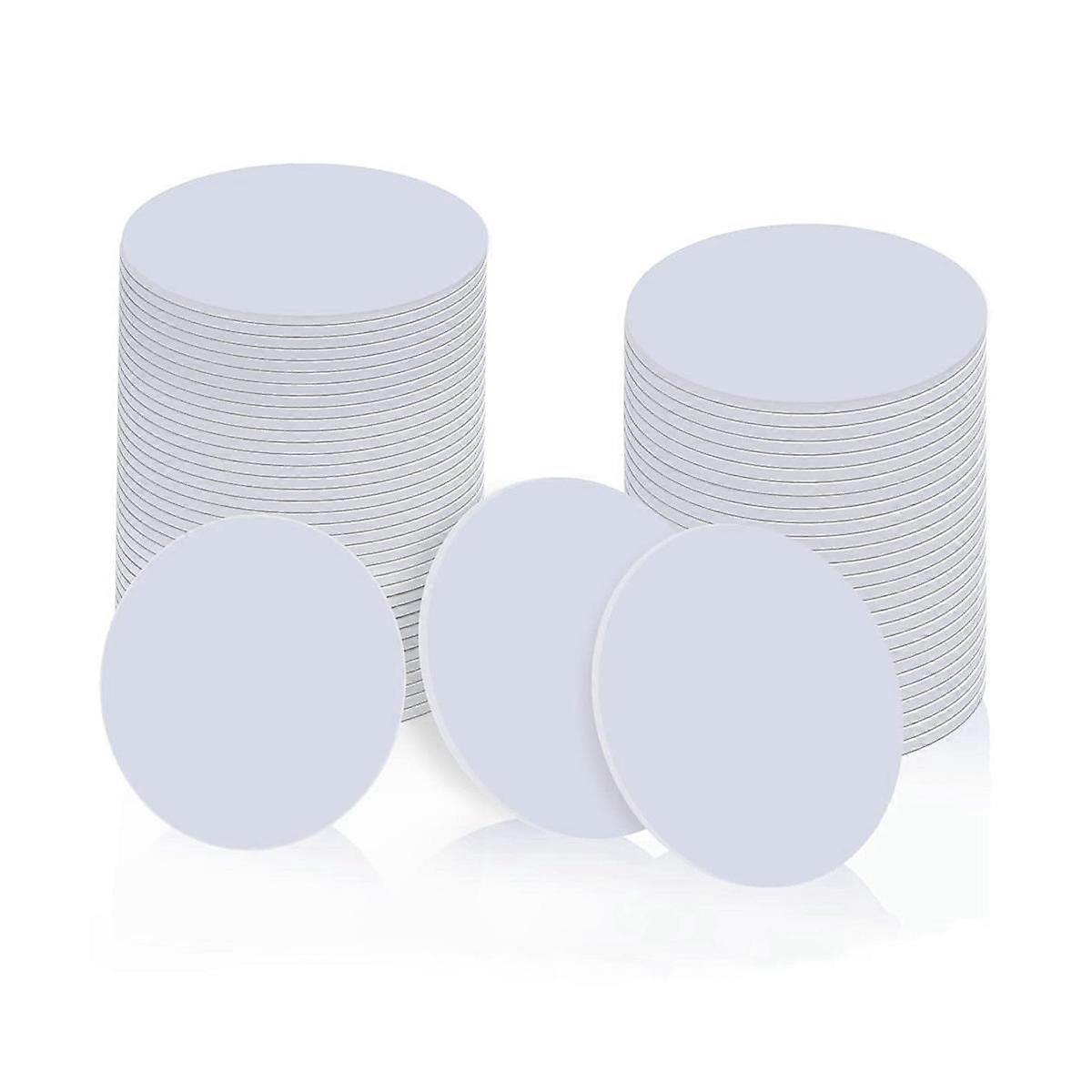 50 PCS Tags NFC Coin Cards, Blank Rewritable PVC NFC 215 Tag Round 25mm / 1 Inch RFID NFC Card