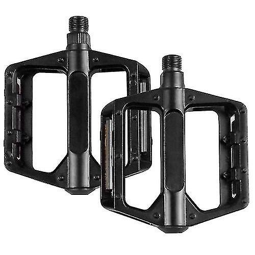 Bicycle Bike Kickstands 1 Pair Reflective Pedals Aluminium Alloy Flat Platform Pedals Mountain Pedals Cycling Pedals