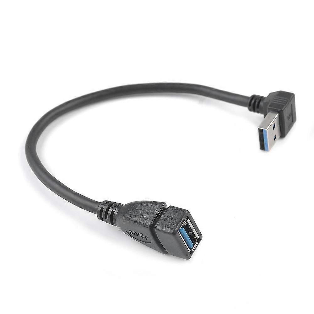 Usb 3.0 Angle Extension Cable Male To Female Adapter Cord Data Up