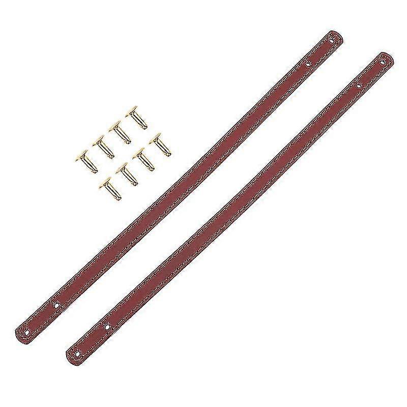 1 pair 30cm handbag strap pu leather handbag handle accessory and rive