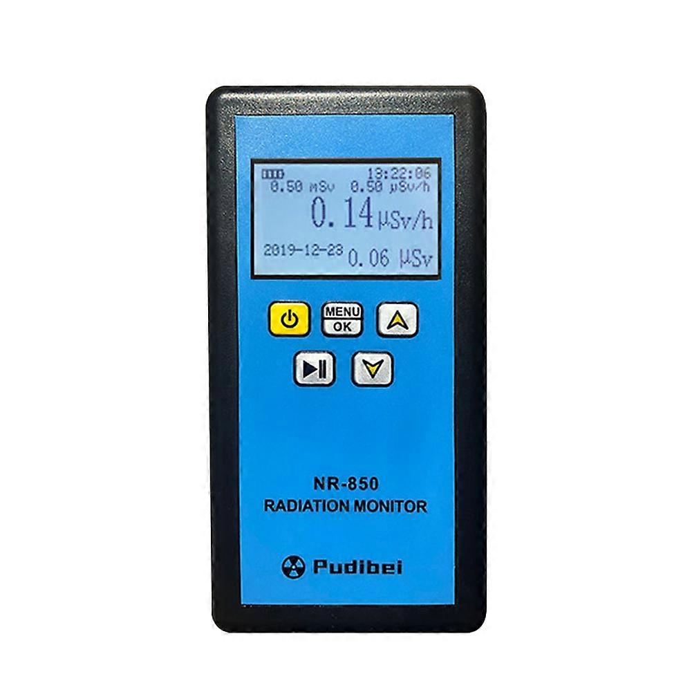 NR-850 Handheld Portable Nuclear Radiation Detector LCD Display Household Radioactive Tester Geiger Counter Y X-ray Detection Sound Vibrations Light