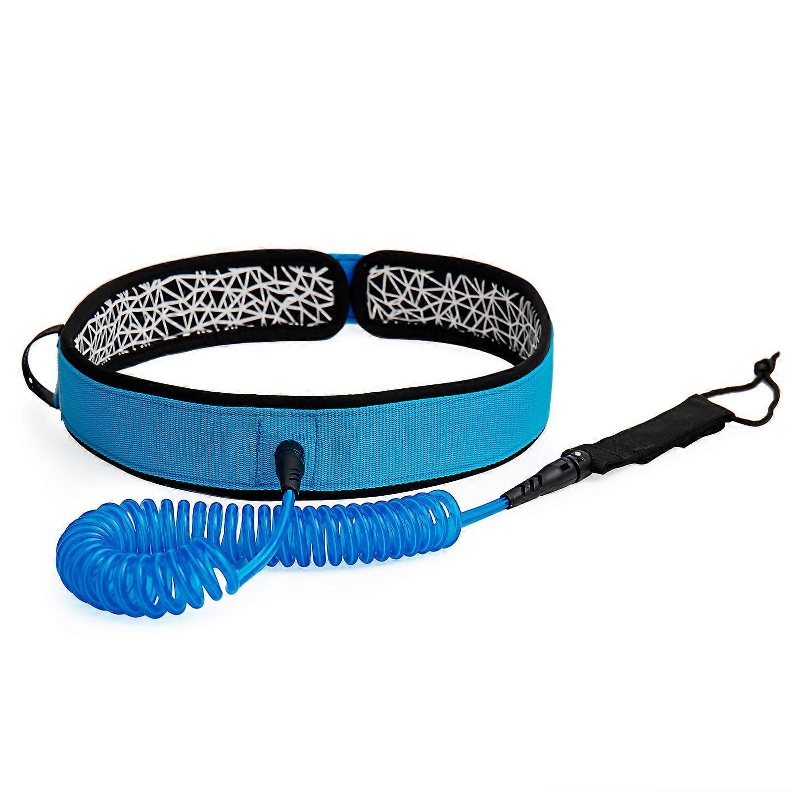 Surfboard Waist Leash 7mm Thick 10ft Coiled Surf Board Leash SUP Stand Up Paddleboard Leash