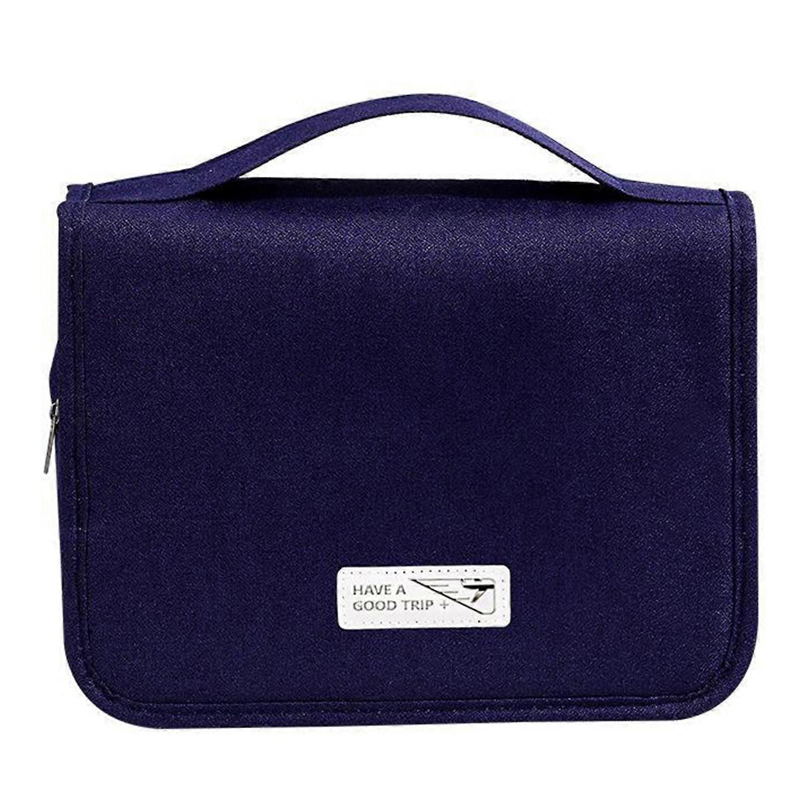 Hook Travel Toiletry Bag with Handle Wear Resistant Waterproof Wash Bag for Home Hotel Makeup