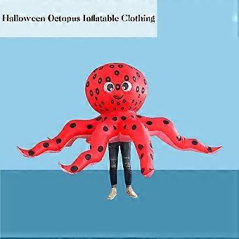strapless open back dress Octopus Kigurumi Unisex Adult Onesie Pajamas Animal One Piece Costume Cosplay Sleepwear main image 1