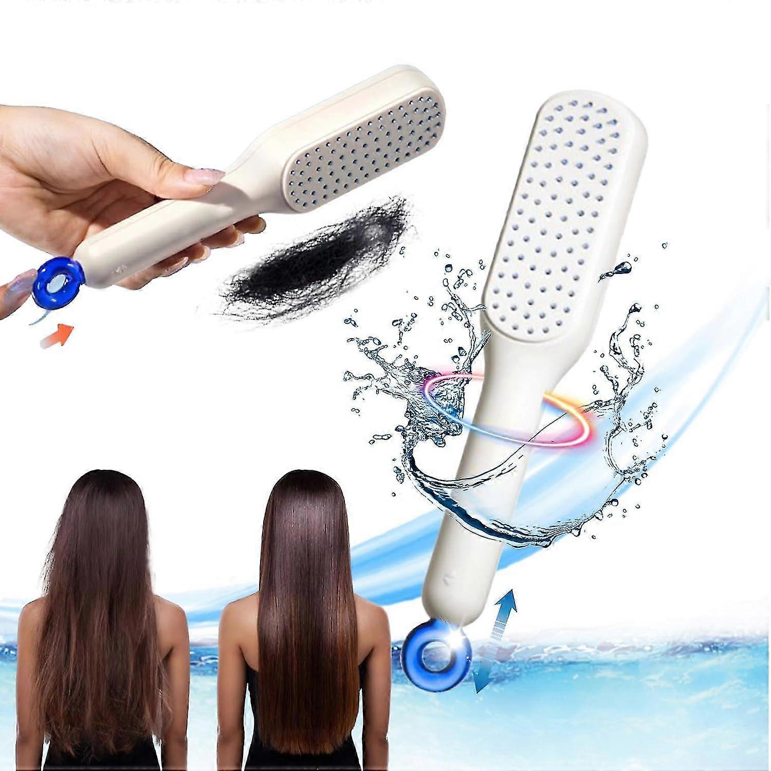 Self-Cleaning Anti-Static Massage Comb