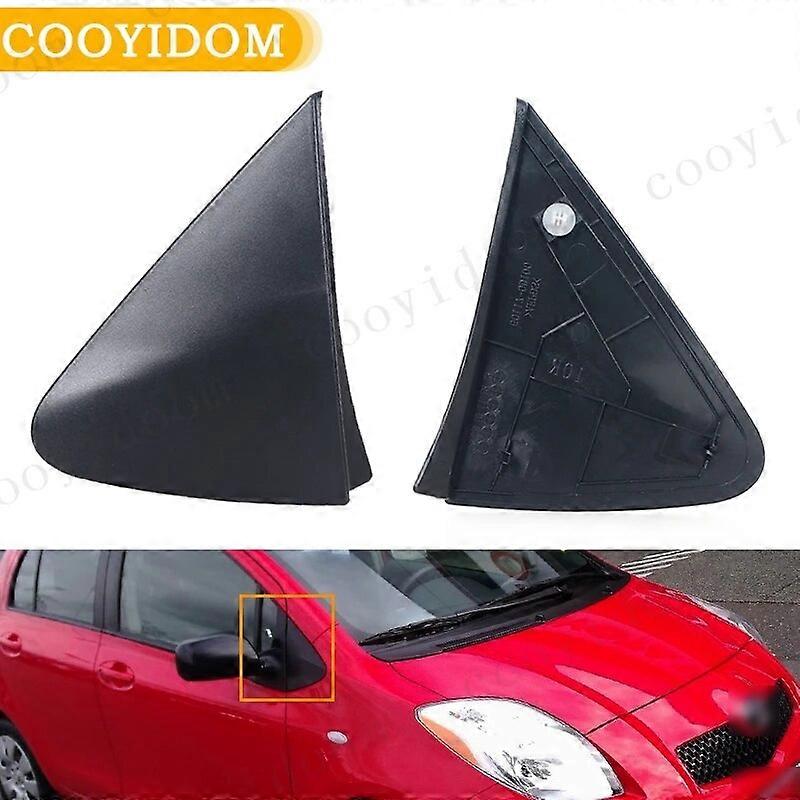 Front Window A-pillar Triangle Garnish Cover Panel Glass Triangle Plate For TOYOTA Yaris 2008 2009-2013 Side Mirror Moulding