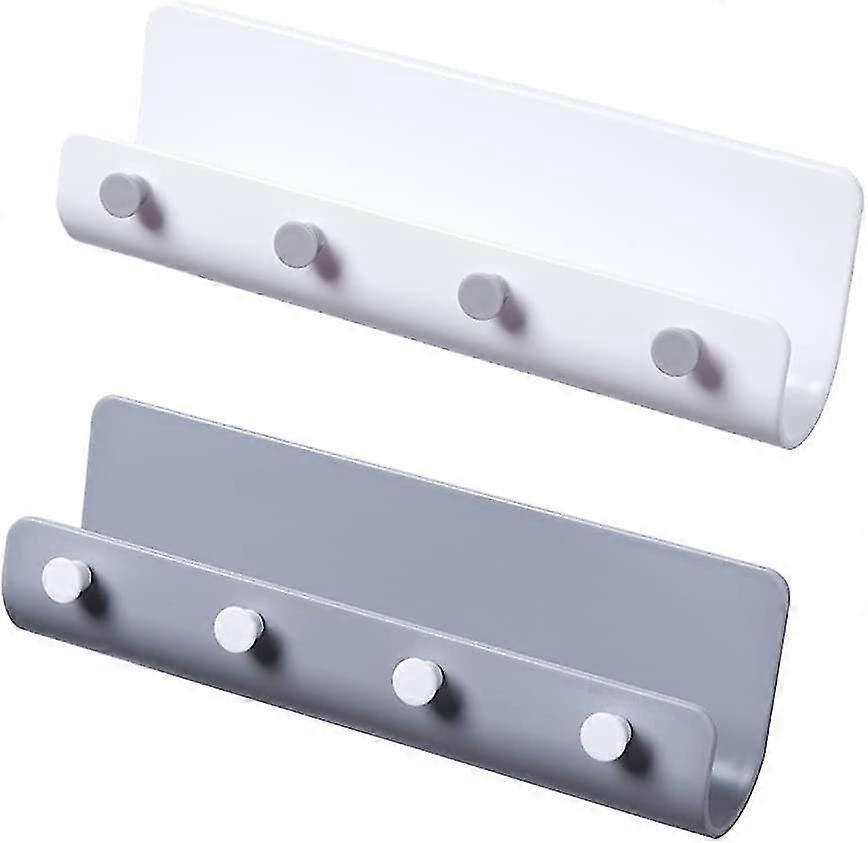 2 Pieces Wall-mounted Key Holder, Self-adhesive Key Rack, Multi-purpose Key Hook, Waterproof Gift