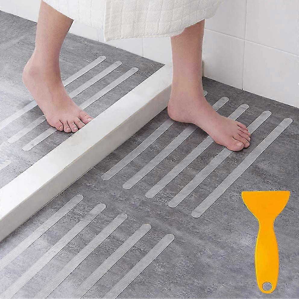 30 Pieces Non-slip Shower Stickers Transparent