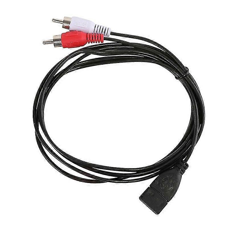 1.5m USB A enchufe hembra a 2 Rca macho plug audio video extensión cable cable