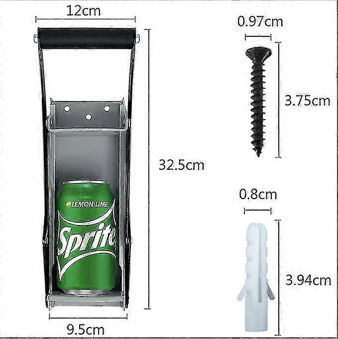 16oz 500mlビール缶クラッシャースクイーザー壁掛け手プルプレスコークスボトルオープナーキッチンツール