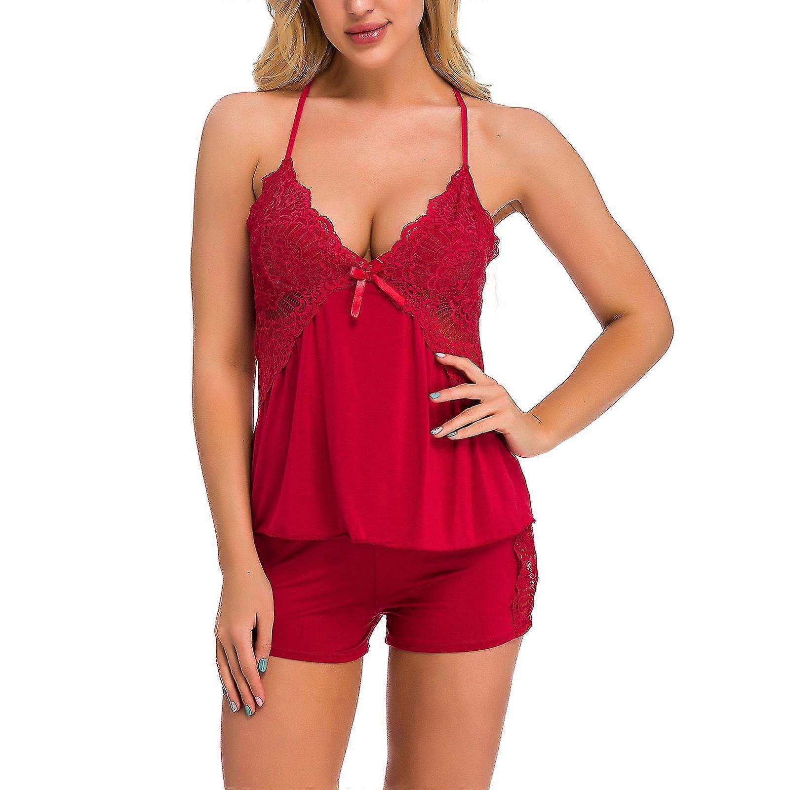 Sentiment Underwear Splices Lace Of Two Appeal Suit Show Pajamas On The Back
