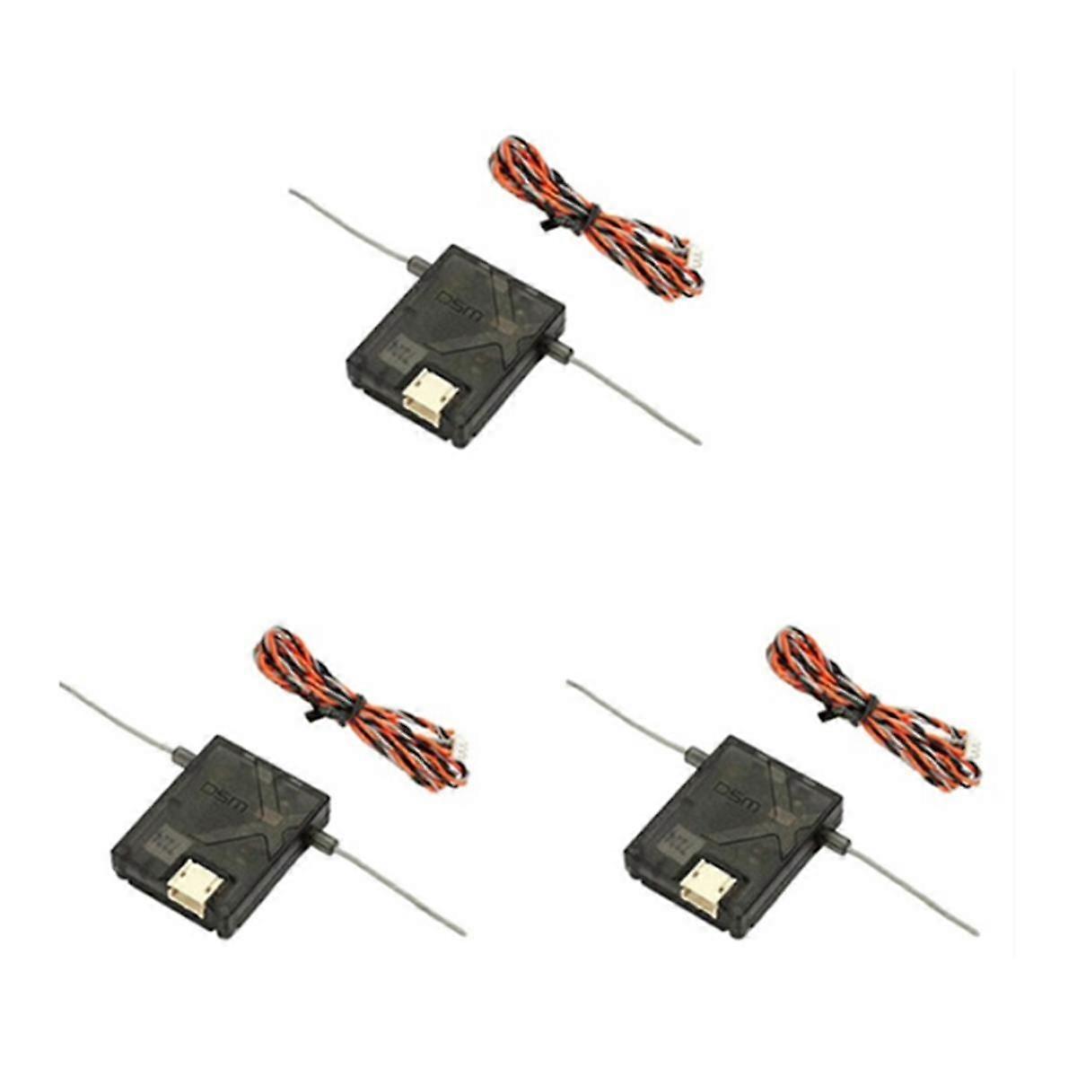 3 X DSMX Receiver Satellite for AR6210 AR8000 AR9020 AR12120 Receiver