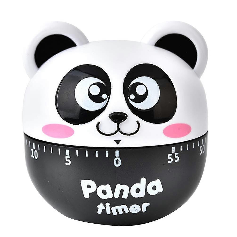 Kitchen Egg Timer Cute Classroom Timer Panda Shaped Mechanical Kitchen Baking Cooking Timer Reminder 60 Minutes