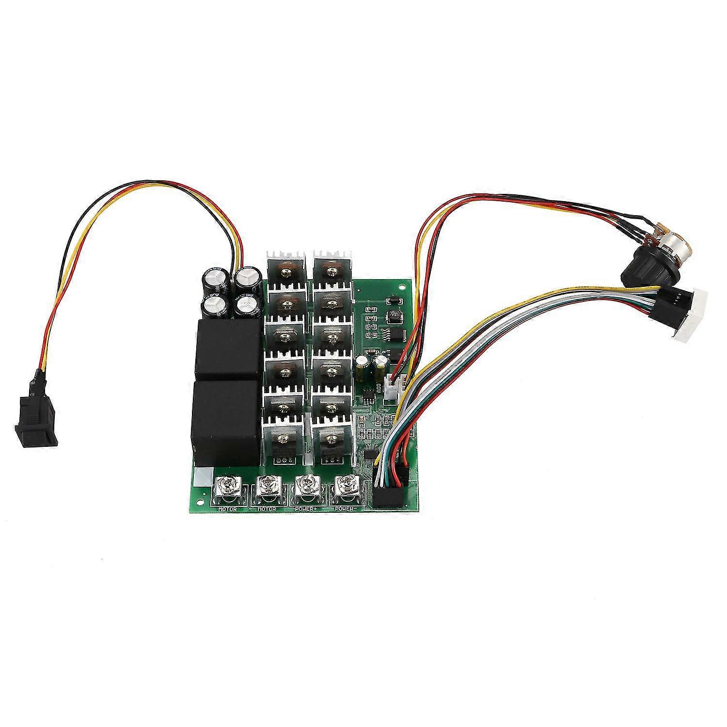 60a 10-55v Digital Display Pwm Speed Controller Module Forward Reversal 0-100% Adjustable Dc Motor