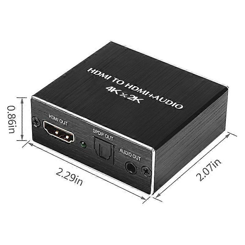 3D 4K*2K HDMI Audio Extractor Optical SPDIF 3.5mm Stereo Converter Splitter