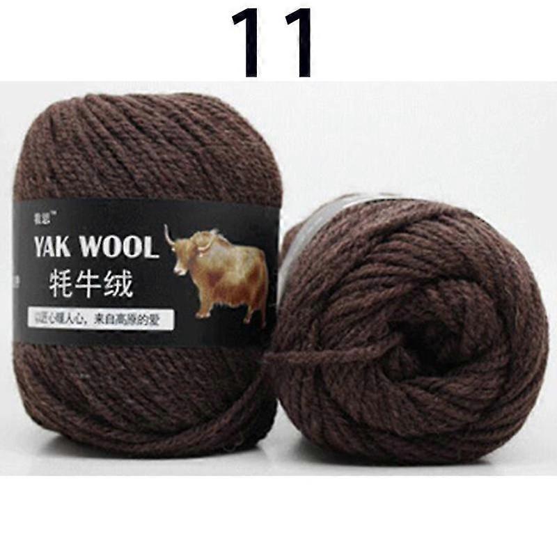 Multi-colour Yak Wool Yarn Stick Needle Knitting Scarf Jacket Thread Hand Knitting Medium Thick Thread Soft Woolen Threads