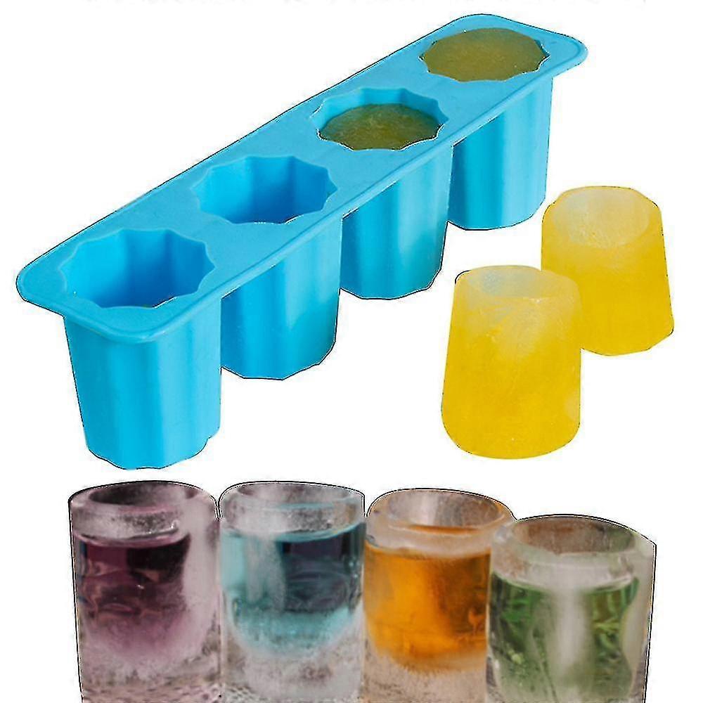 3pcs Ice Cube Tray Mold Makes Shot Glasses Ice Mold Ice Tray Ice Tray Summer Drinking Tool A yu