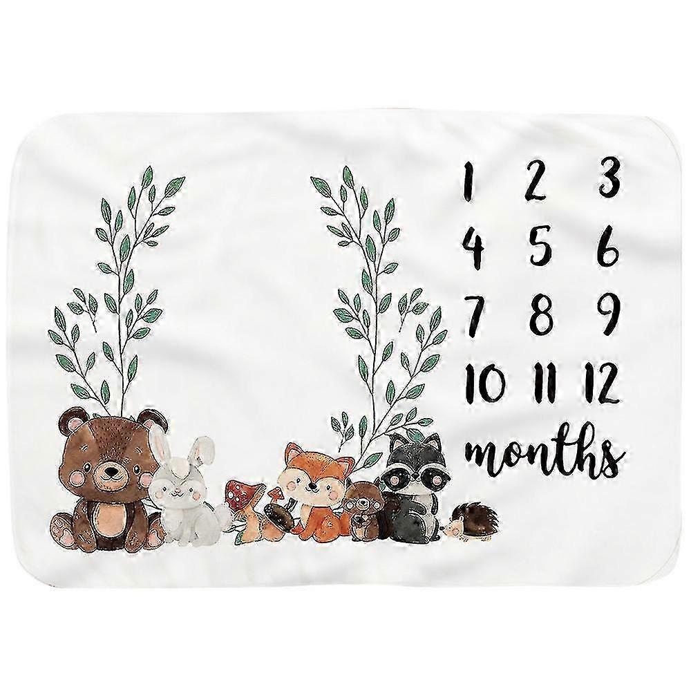 طفل الشهرية معلم الفانيلا بطانية حديثي الولادة صورة حصيرة خلفية التصوير الفوتوغرافي