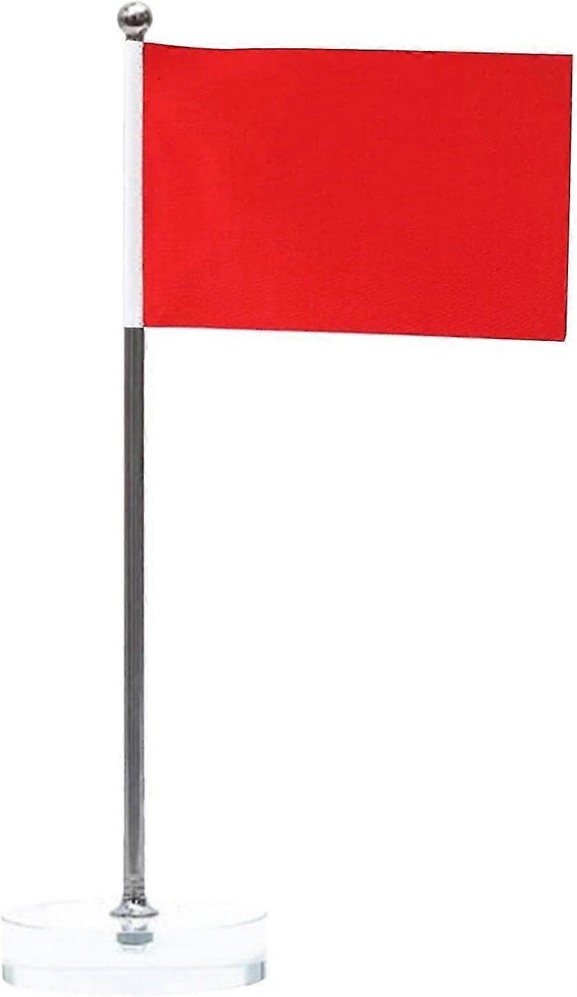 Flaggstång Kit För Utomhus Veranda Miniatyr Heminredning | Skrivbord Flaggstativ Metall Infällbar flaggstång med robust bas - Flaggstång med robust