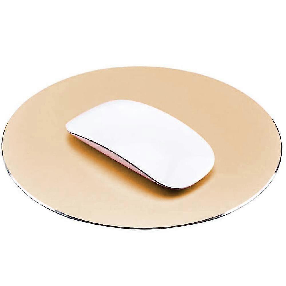 Metal Aluminum Mouse Pad, Office Thin Hard Mouse Mat Leather