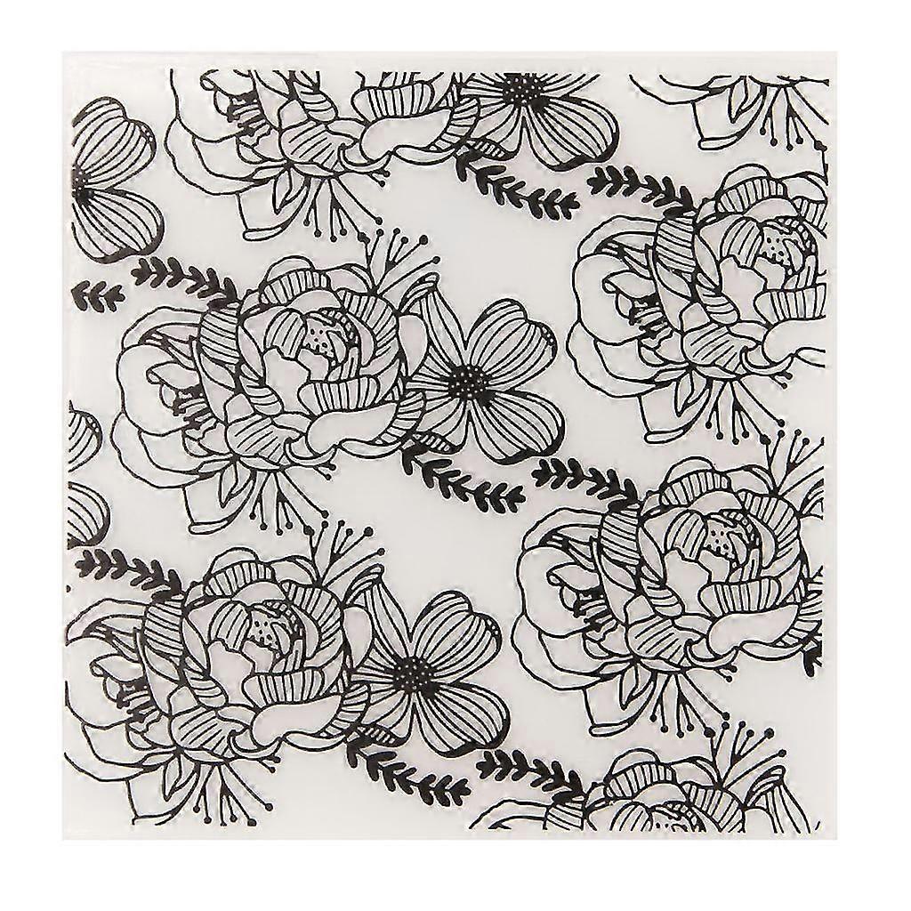 Delicate Plastic Embossing Folder 3d Aesthetic Decorative Embossing Stencil PK