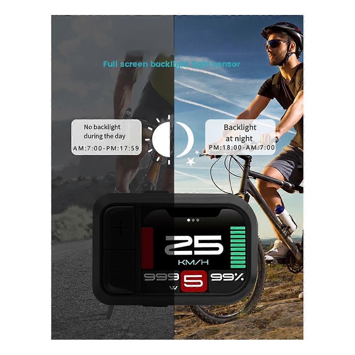 Bicicleta elétrica com tela LCD para instrumento de motor central 580C, tela colorida, tabela de códigos BBS01/BBS02