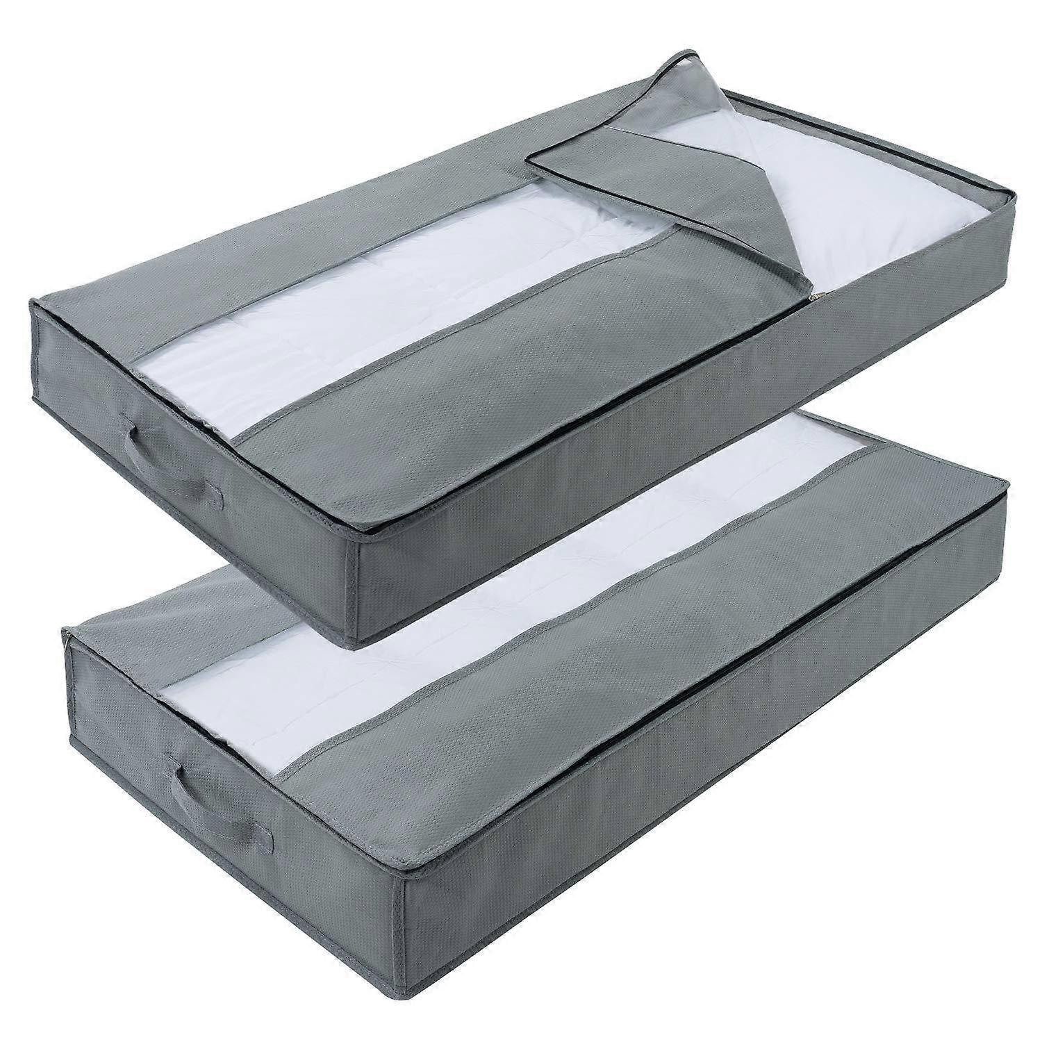 2 Pack Underbed Storage Bag Organizer