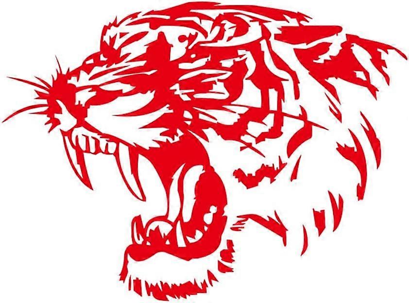 INDIGOS UG Adesivo Auto JDM Tigre – Sticker In Vinile Bianco 88x88 Mm, Resistente UV