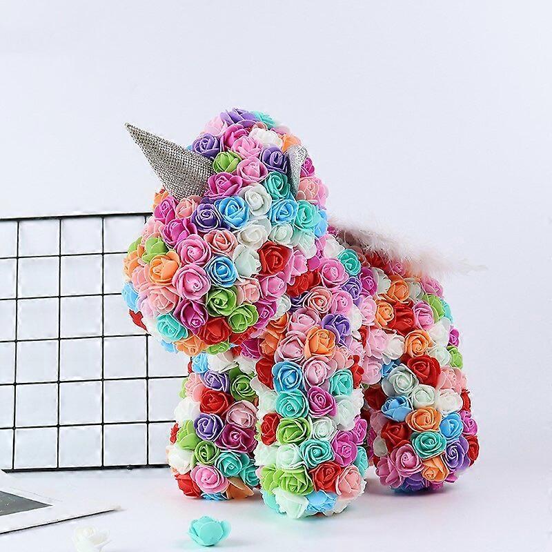 造花40cmローズベアガールフレンド記念日クリスマスバレンタイン'結婚披露宴の贈り物のための誕生日プレゼント