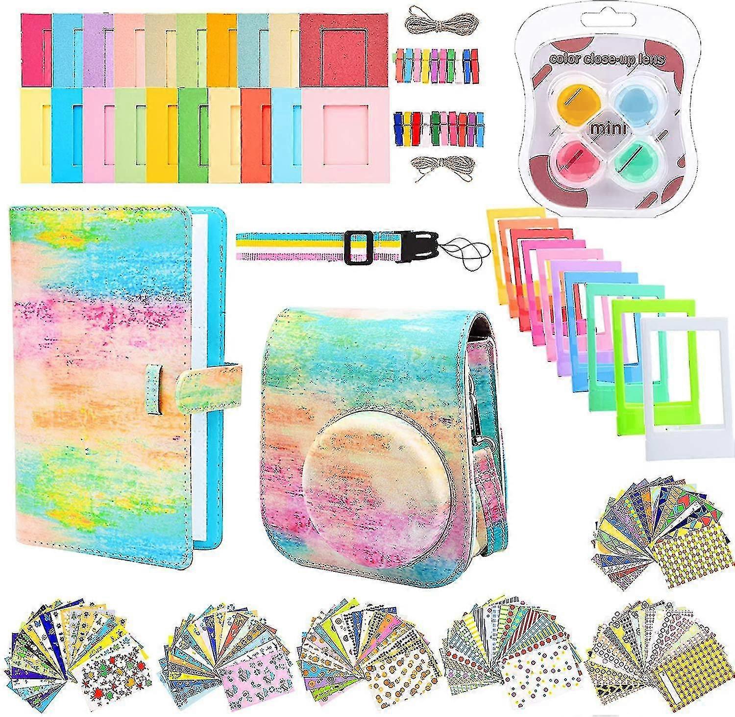 富士フイルム Instax Mini 11 カメラ アクセサリ バンドル キット、ケース、アルバム、フィルム ステッカー、フレームを含む