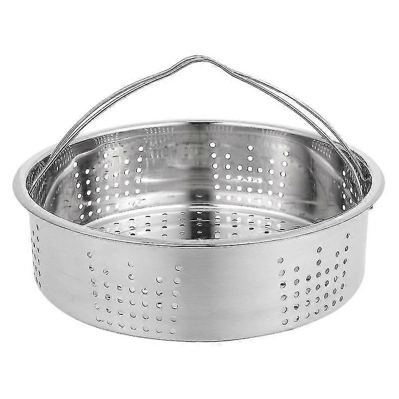 1 Pc Stainless Steel Food Steamer Multi-function Steaming Plate Cookware With Handle