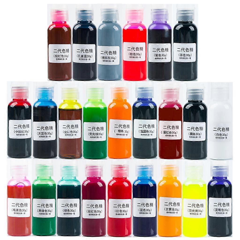 24 Color Liquid Solid Chroma Resin Pigments Uv Resin Epoxy Resin Making Crafts