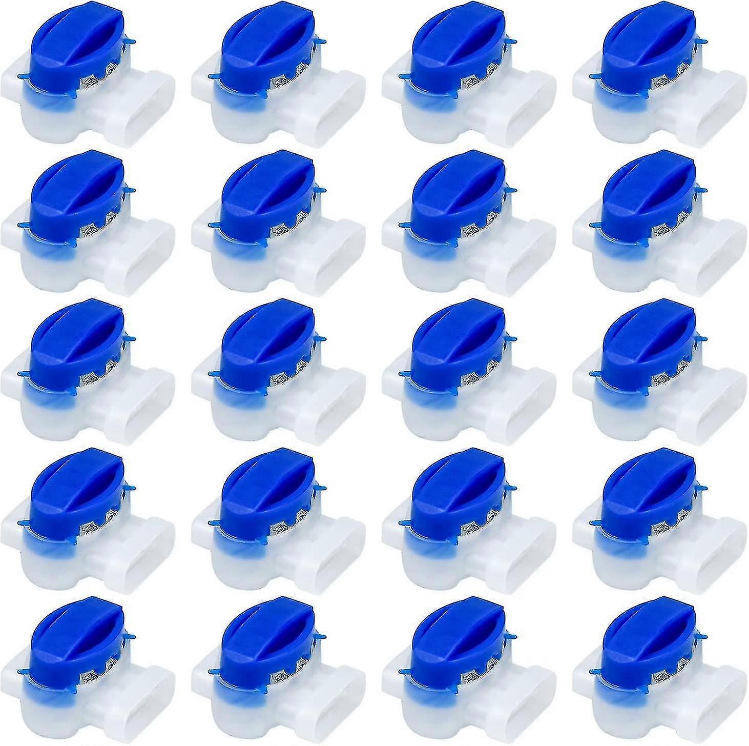 Waterproof Cable Connectors - 20 Pcs Resin Filled 3 Wire Connection Terminal for Automower Robot Lawn Mower