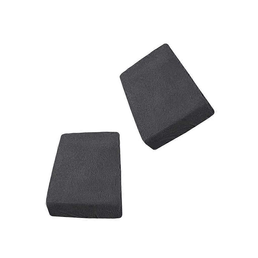 2st 2-sits grå stretch soffa futon sittbänk dyn glidskydd soffa överdrag möbelskydd skydda mot riva, spill, fläckar