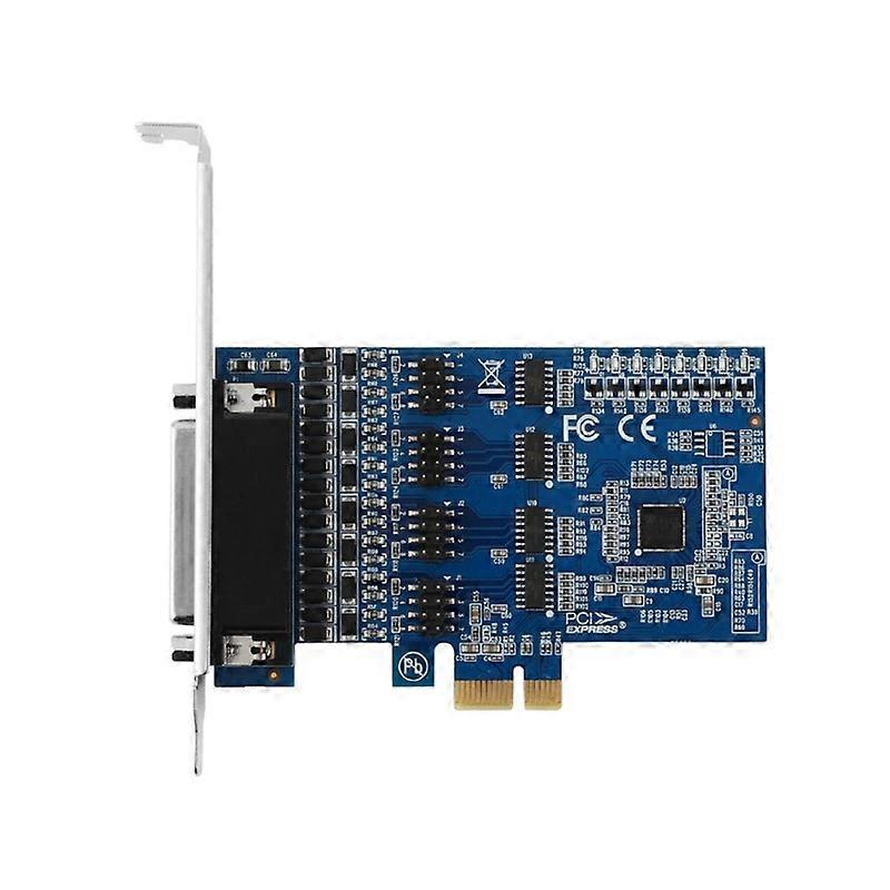 PCIe Expansion Card RS232 RS485 Serial Ports Parallel Port Connectors 9Pin