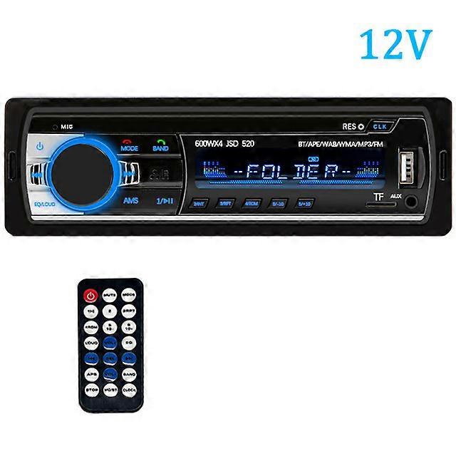 Car Radio Stereo Player Digital Bluetooth Car MP3 Player 60Wx4 FM Radio Stereo Audio Music USB/SD with In Dash AUX Input