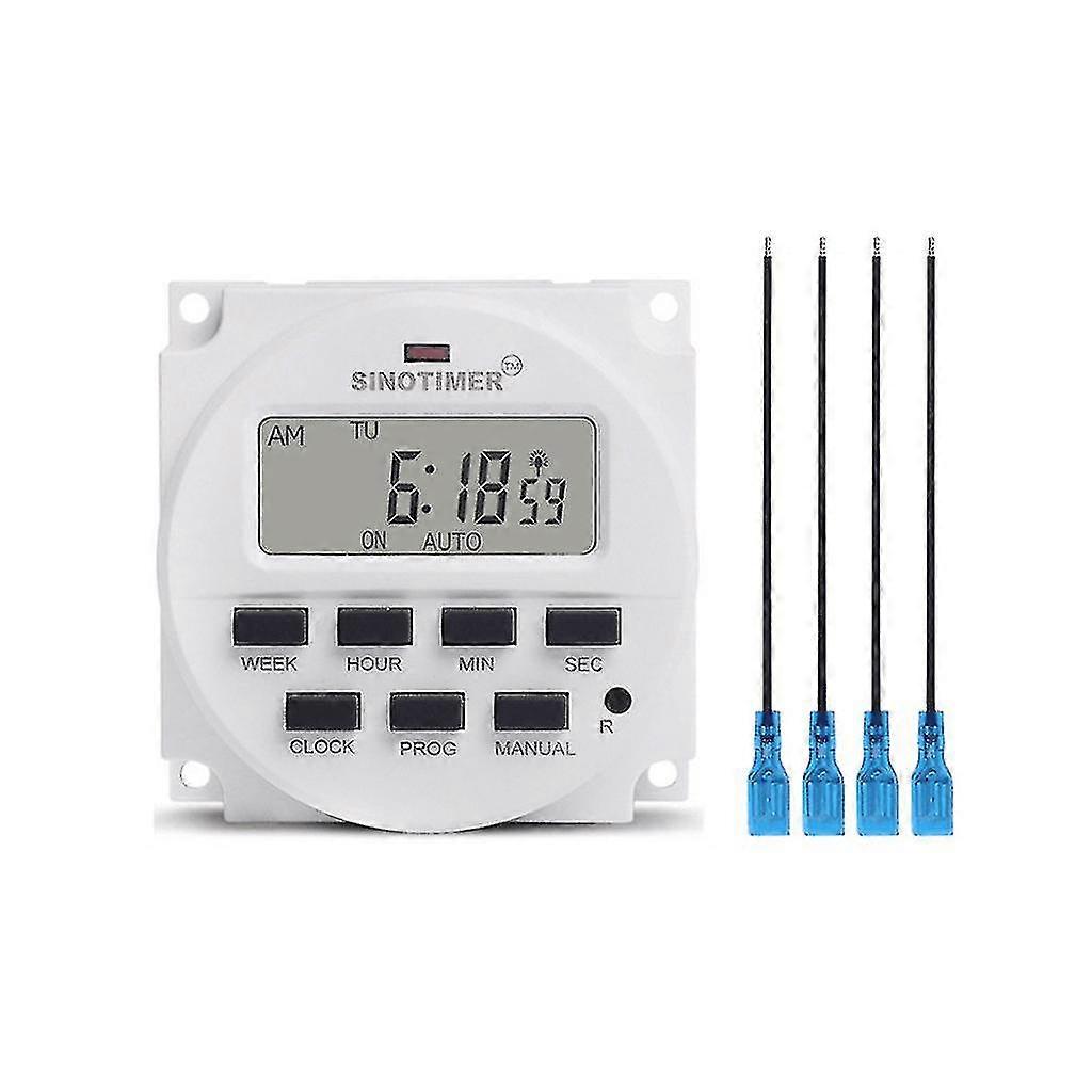 5v 9v 12v 24v 36v 48v Digital Timer Switch 7 Weekly Programmable For Relay Programmer Built-in Rechargeable