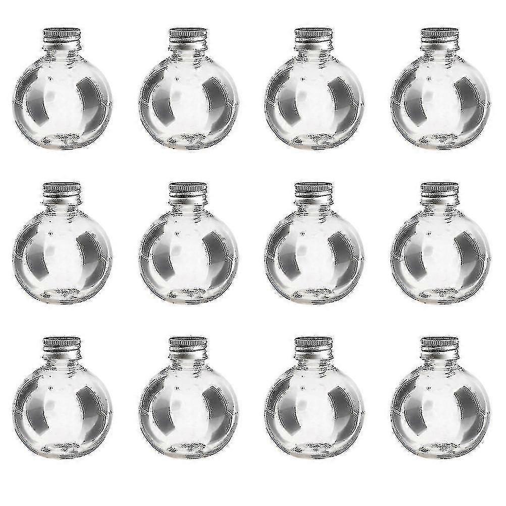 25 Pcs Plastic Bottles Transparent Leak Proof 150ml Empty Bulb Shape Bottle Container Ball Bottle