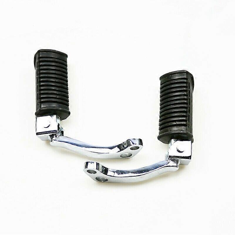 Motocross Black Front Footpegs Footrests Pedals For Suzuki GN125 GN-125 Cruiser Motorcycle Knee & Shin Guards