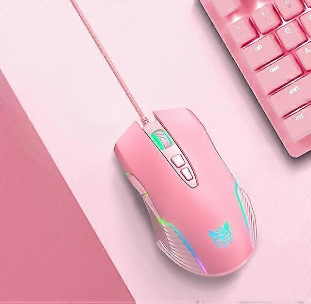 ONIKUMA CW905 gaming mouse wired mouse gaming desktop computer notebook general pink